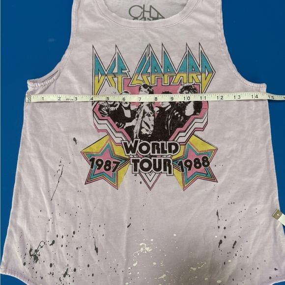 Chaser Kids Def Leppard World Tour Tank Top - size 12 - Picture 2 of 5
